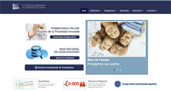 Desktop Screenshot of colegioescribanoschubut.org